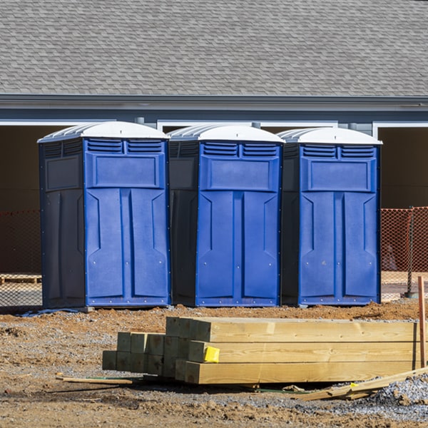 how often are the porta potties cleaned and serviced during a rental period in Imler